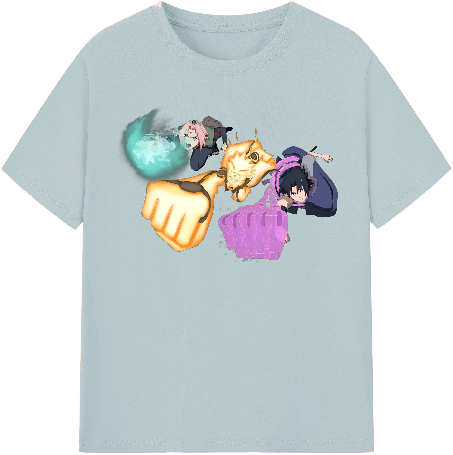 （画像用） NARUTO -ナルト- うずまき ナルト Uzumaki Naruto 綿100％半袖Tシャツ（フロントプリント）